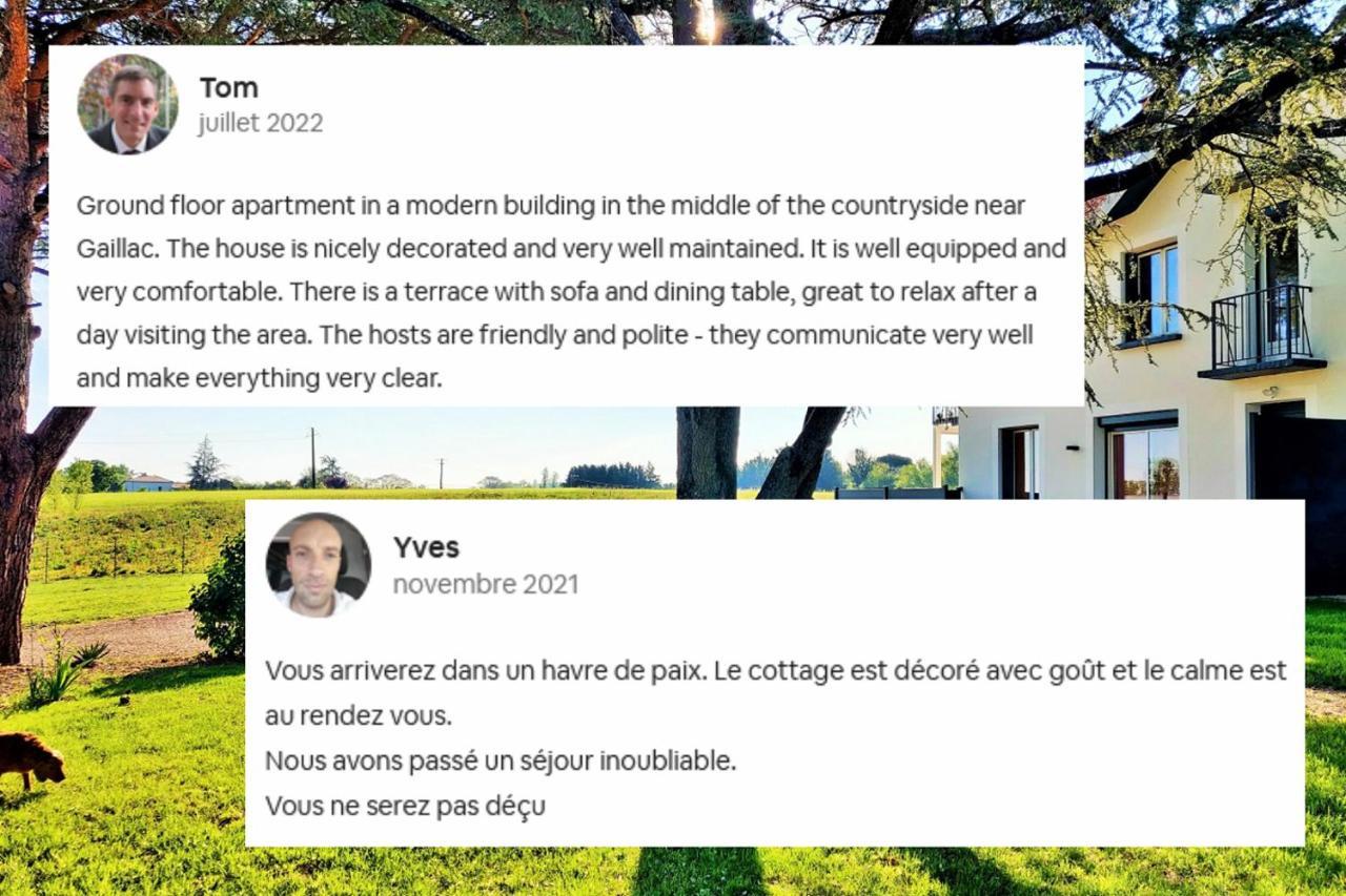 Brens  Le Cottage Duo Vigne Rouge Sauna Gaillac Entre Albi-Toulouse & Les Cottages Du Tarn מראה חיצוני תמונה